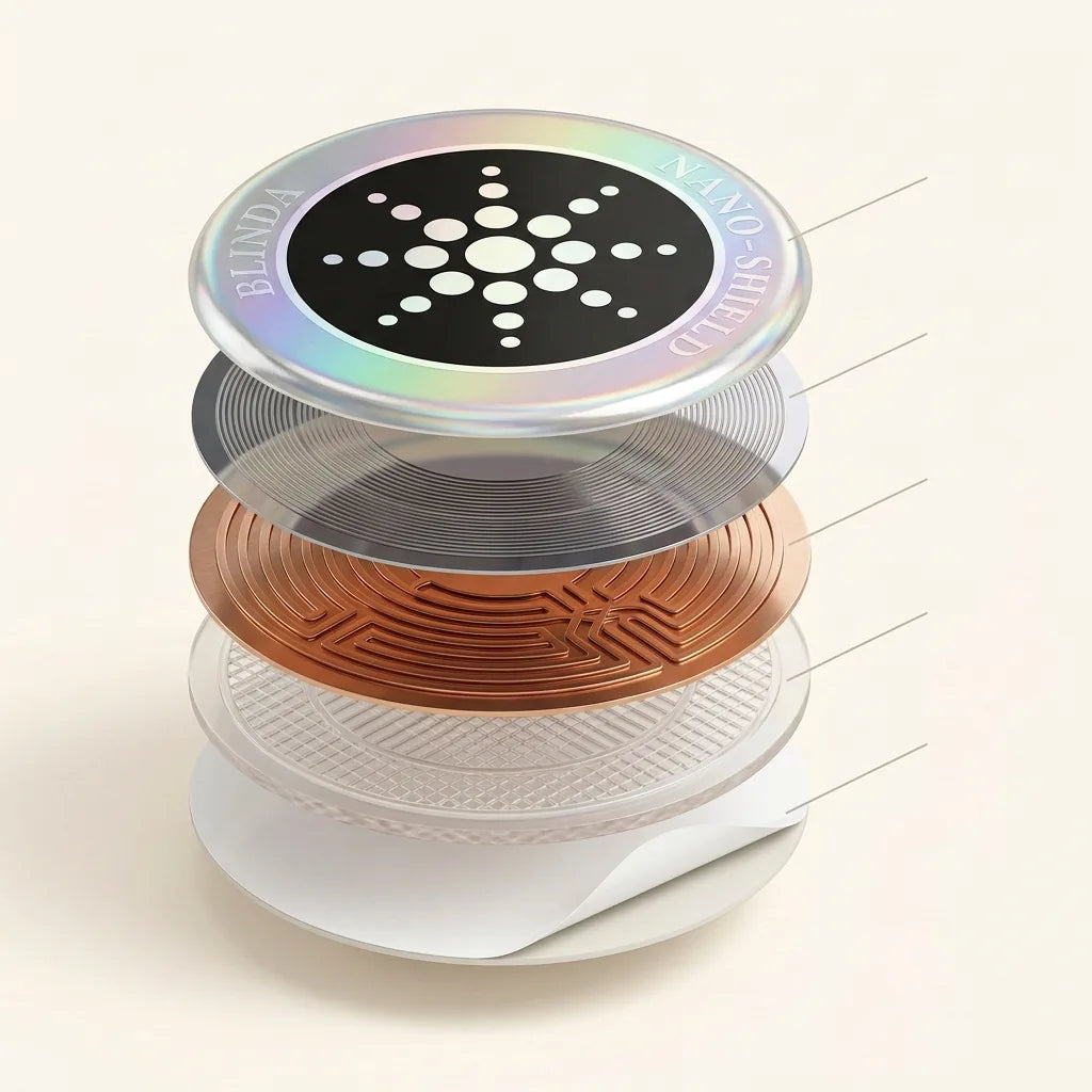 Vista por capas del chip BLINDOT